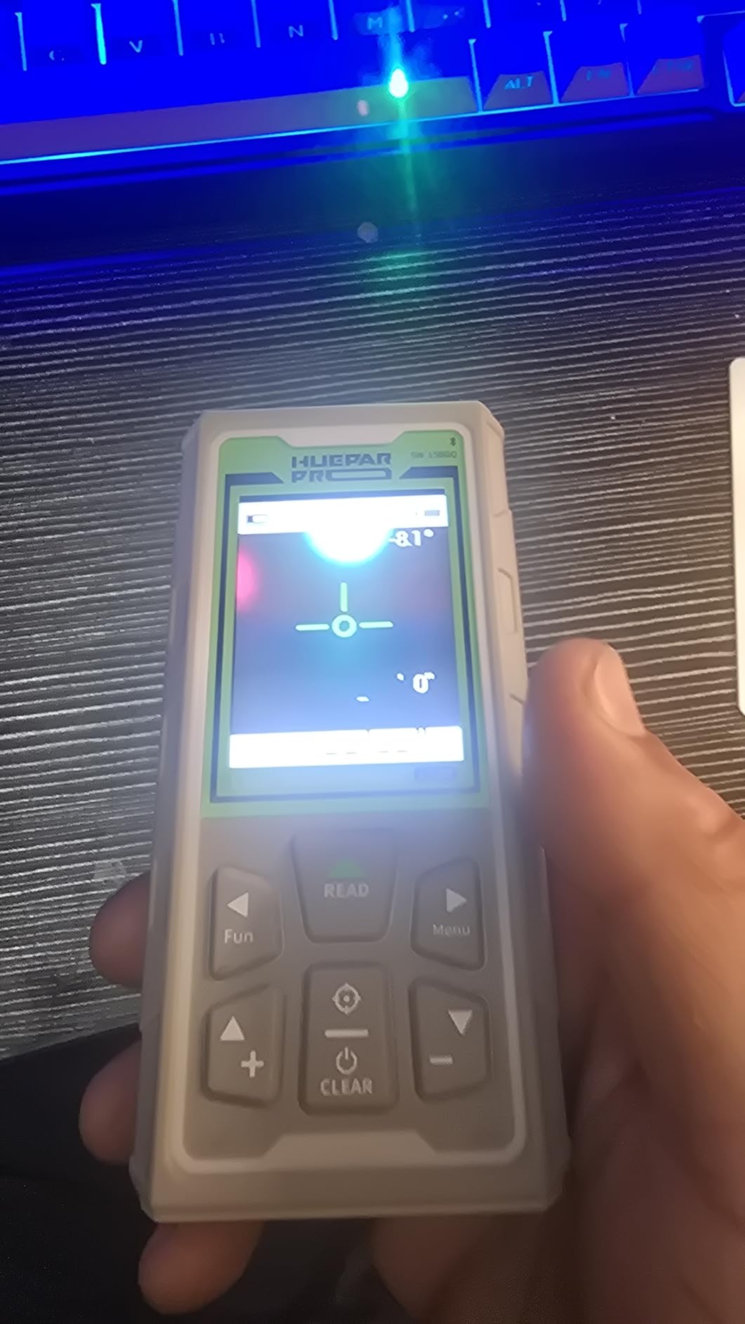 Huepar Pro 495Ft Outdoor Laser Measure with Camera & Bluetooth (SW-150GQ) customer photo 2