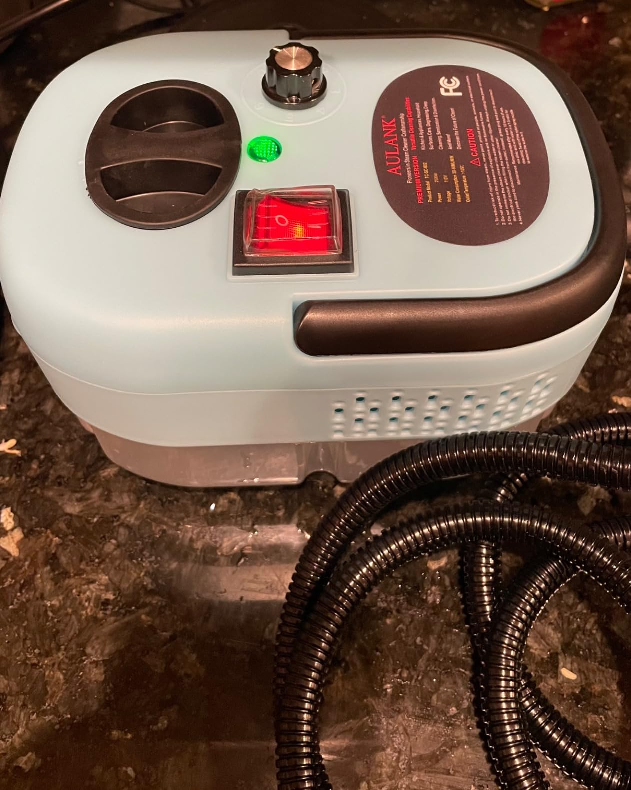 2500W Handheld Steam Cleaner,Portable Car Steamer For Auto Detailing,High-Temperature and Pressure Steam Cleaner For Home, Steam Cleaning Machine for Furniture,Kitchen,Grout,Floor,Tile (Gray) customer photo 1