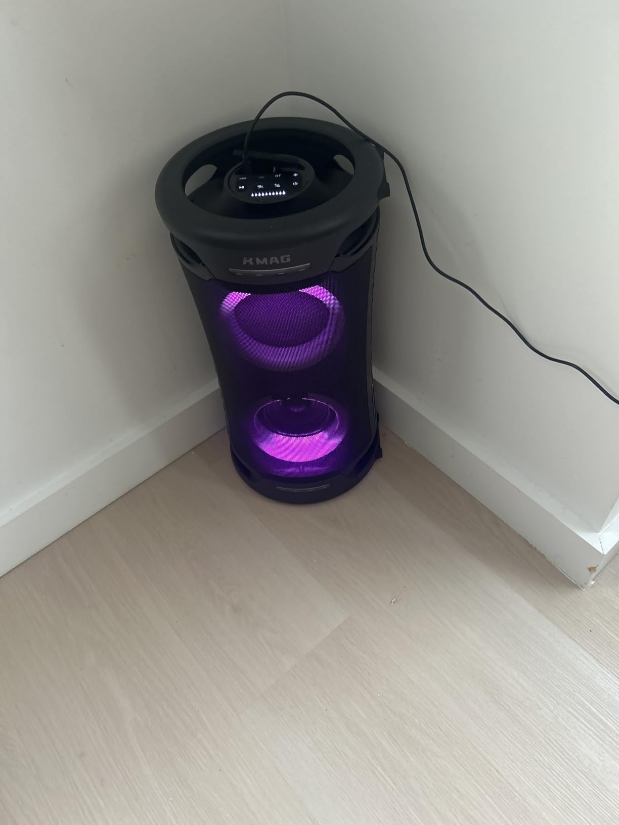 Large Party Bluetooth Speaker, 260W Peak Powerful Loud Sound with Deep Bass, 15Hr Playtime, Fast Charge, RGB Cool Light Show, TWS, Portable for Outdoor Beach, Camping, Backyard, Work, Home (Black) customer photo 2