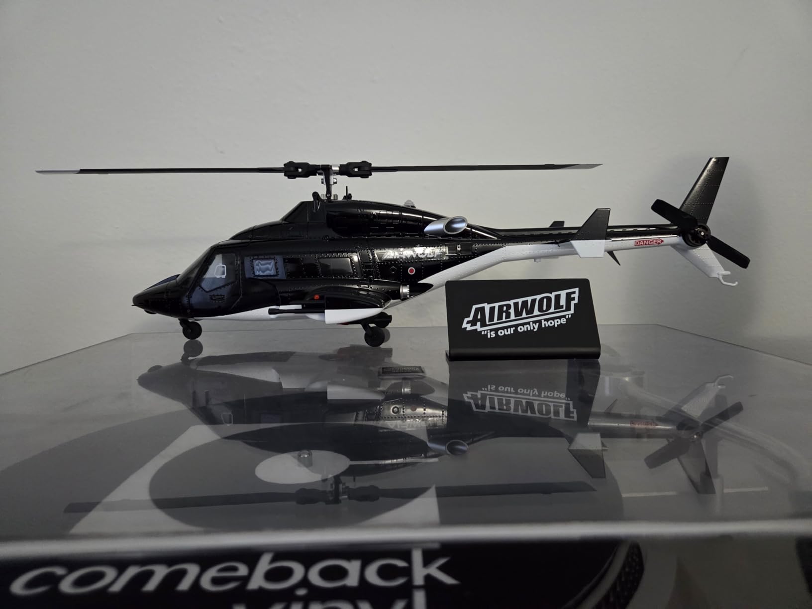 Carmanon RTF Airwolf RC Helicopter - 27:1 Scale Collectible Remote Control Helicopter with Auto-Hover, 6CH Control & Dual Batteries for Adults Beginners,TV-Accurate Air Wolf Series Model customer photo 1