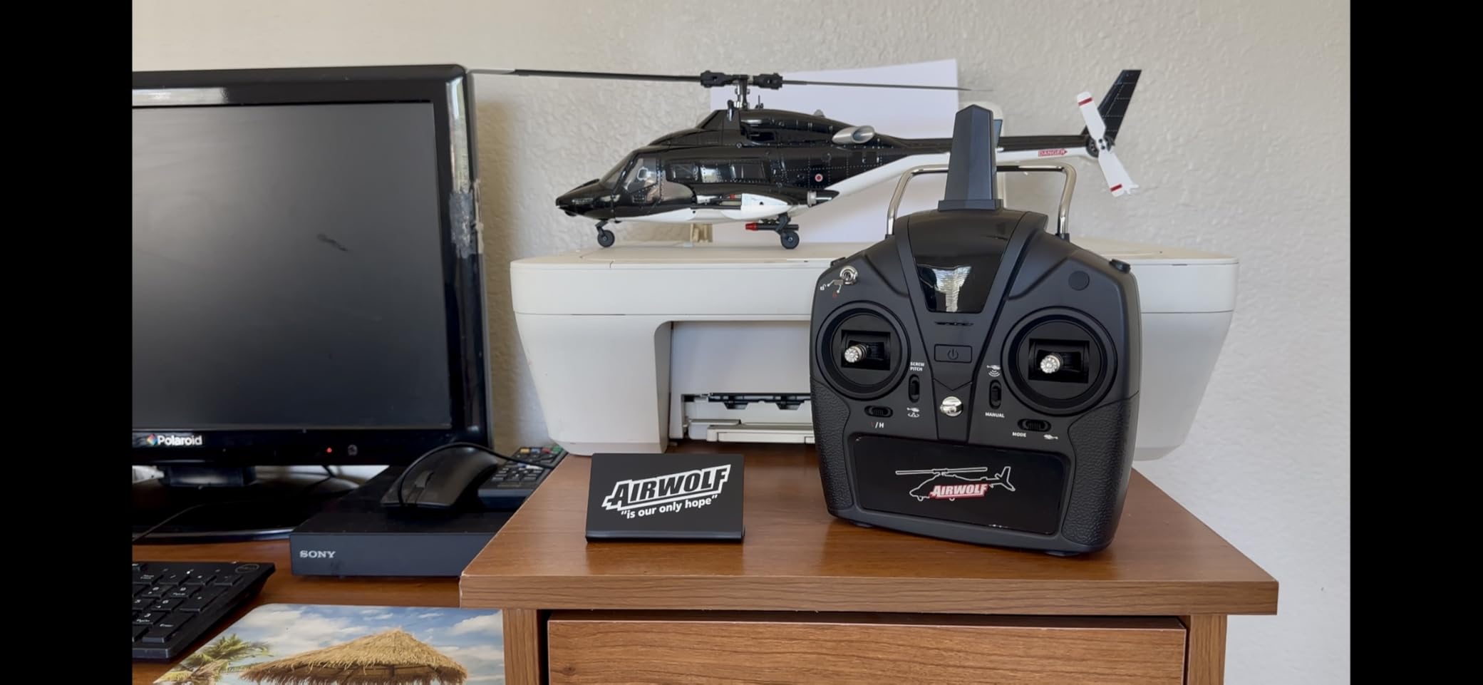Carmanon RTF Airwolf RC Helicopter - 27:1 Scale Collectible Remote Control Helicopter with Auto-Hover, 6CH Control & Dual Batteries for Adults Beginners,TV-Accurate Air Wolf Series Model customer photo 2