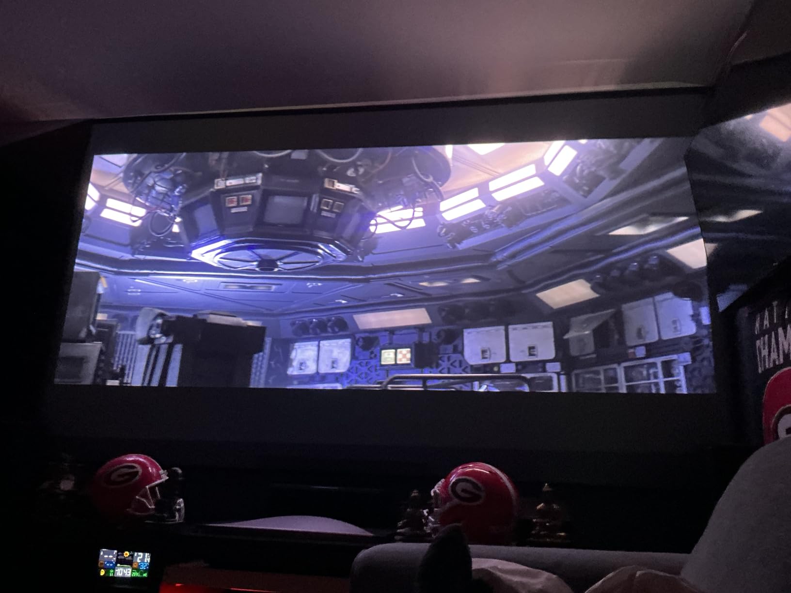 NothingProjector ALR Screen for Ultra Short Throw Projector, 132 inch Seamless Lenticular, 95% Ambient Ceiling Light Rejecting, 4K/8K UHD, Active 3D, Anti Daylight, Fixed Frame Wall Mount NothPJ customer photo 1