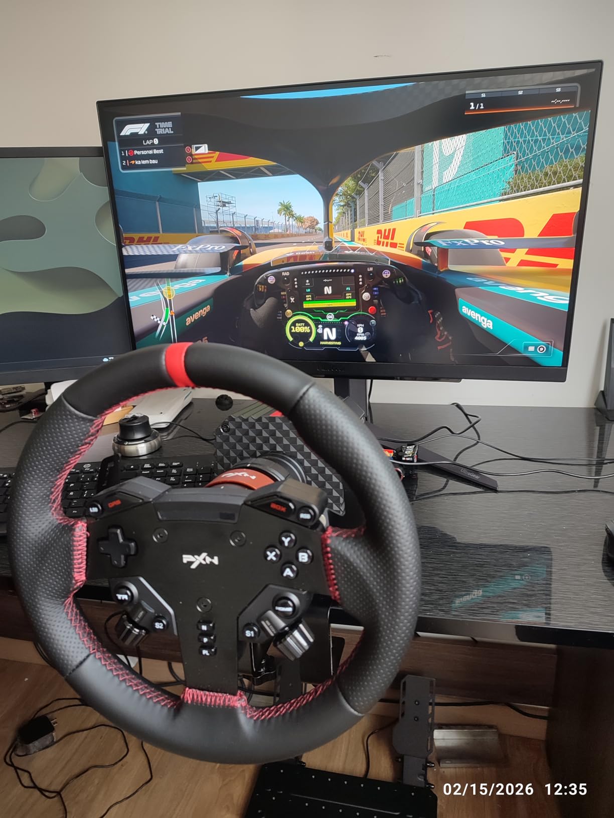 PXN VD6 Bundle: PC Steering Wheel and Pedals - 6 Nm Direct Drive Servo Motor Base, W AS Racing Wheel, Hall Effect 2-Pedal Set, and Table Clamp - Professional Sim Racing Setup for Windows PC (7-11) customer photo 1