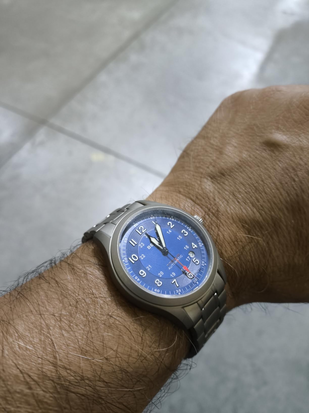 BERNY Automatic Titanium Watch for Men 10ATM Waterproof Men's Field Watch Super Luminous customer photo 1
