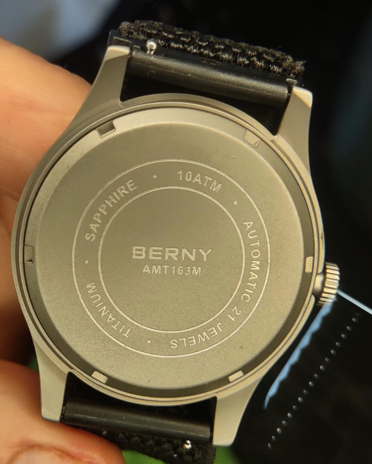 BERNY Automatic Titanium Watch for Men 10ATM Waterproof Men's Field Watch Super Luminous customer photo 2