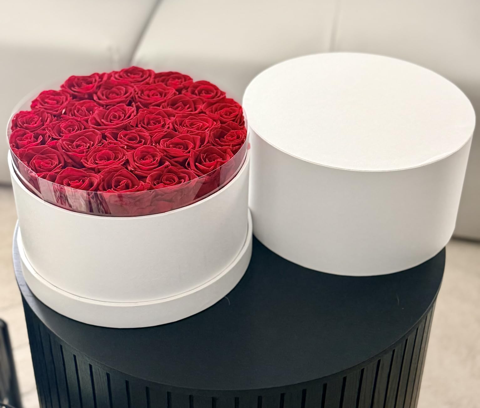 27 Forever Roses in Luxury White Box, Eternal Real Roses Birthday Gifts for Women, Preserved Flowers for Delivery Prime, Anniversary, Valentine's Day, Mothers Day for Mom (Red) customer photo 2