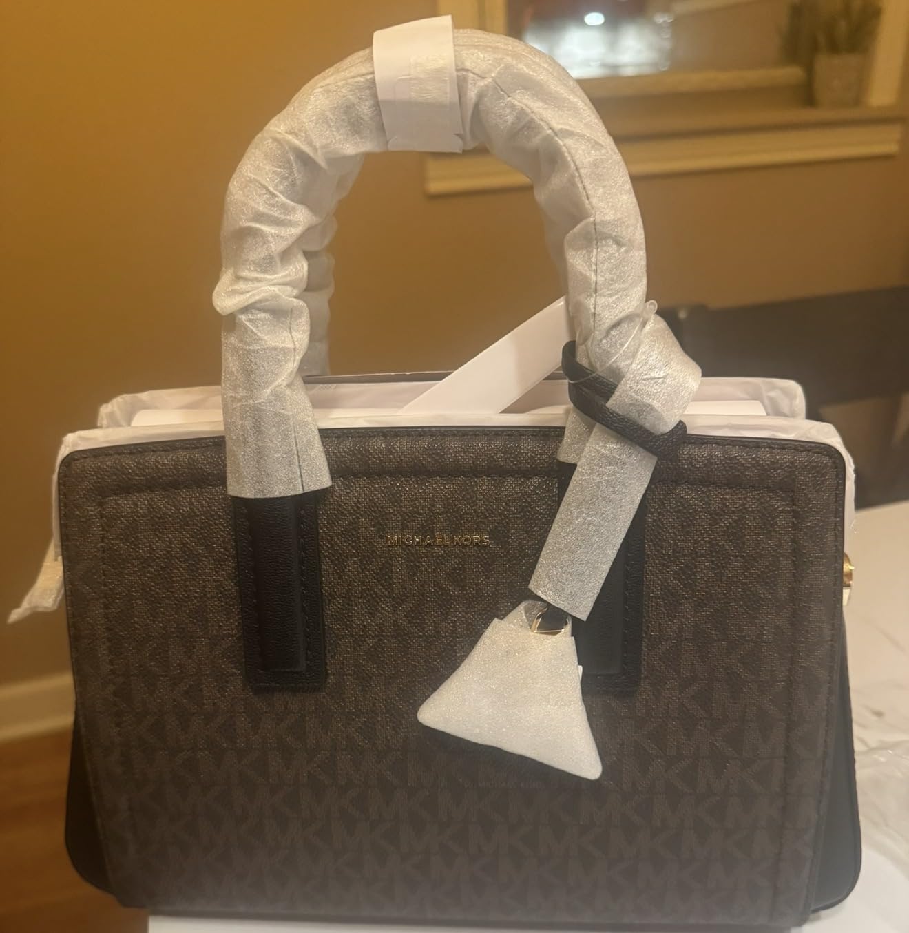 Michael Kors Women's Laila Small Satchel customer photo 2
