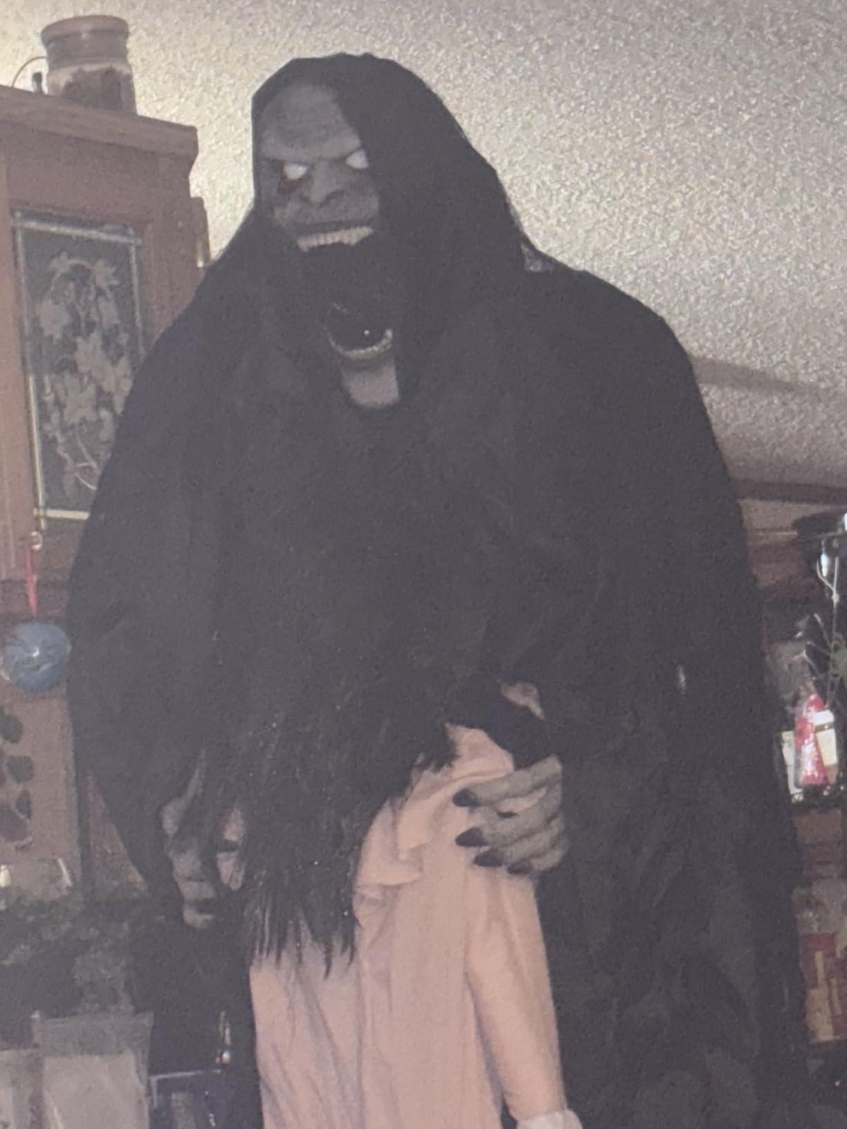 Haunted Hill Farm 6.5-Ft Animatronic I Scream Clown by Tekky, Halloween Animatronic, Creepy Party Decor, Indoor & Covered Outdoor Spooky Party Decoration Motion-Activated Lights & Sound, LifeSize customer photo 2