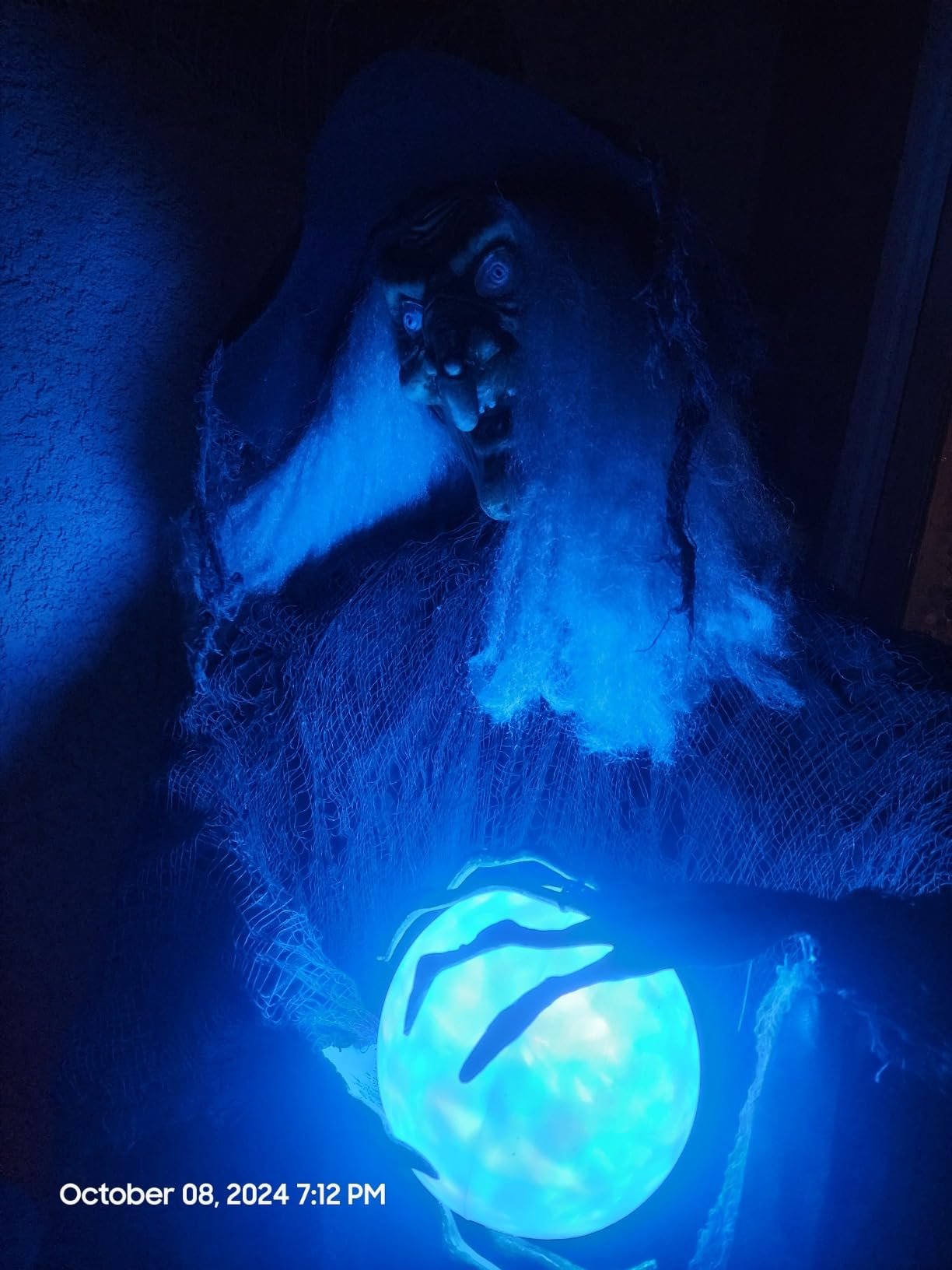 Haunted Hill Farm 4.4-Ft Animatronic Impaled Zombie, Halloween Animatronic, Creepy Party Decoration, Spooky Décor, Macabre Gift for Horror Movie Lovers, Voice-Activated Lights & Sound, Life-Size customer photo 2