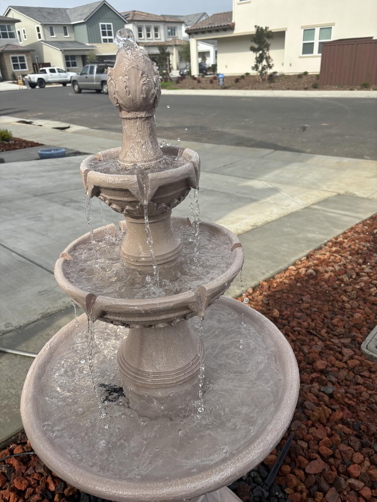 3-Tiers Outdoor Water Fountains, 48.4