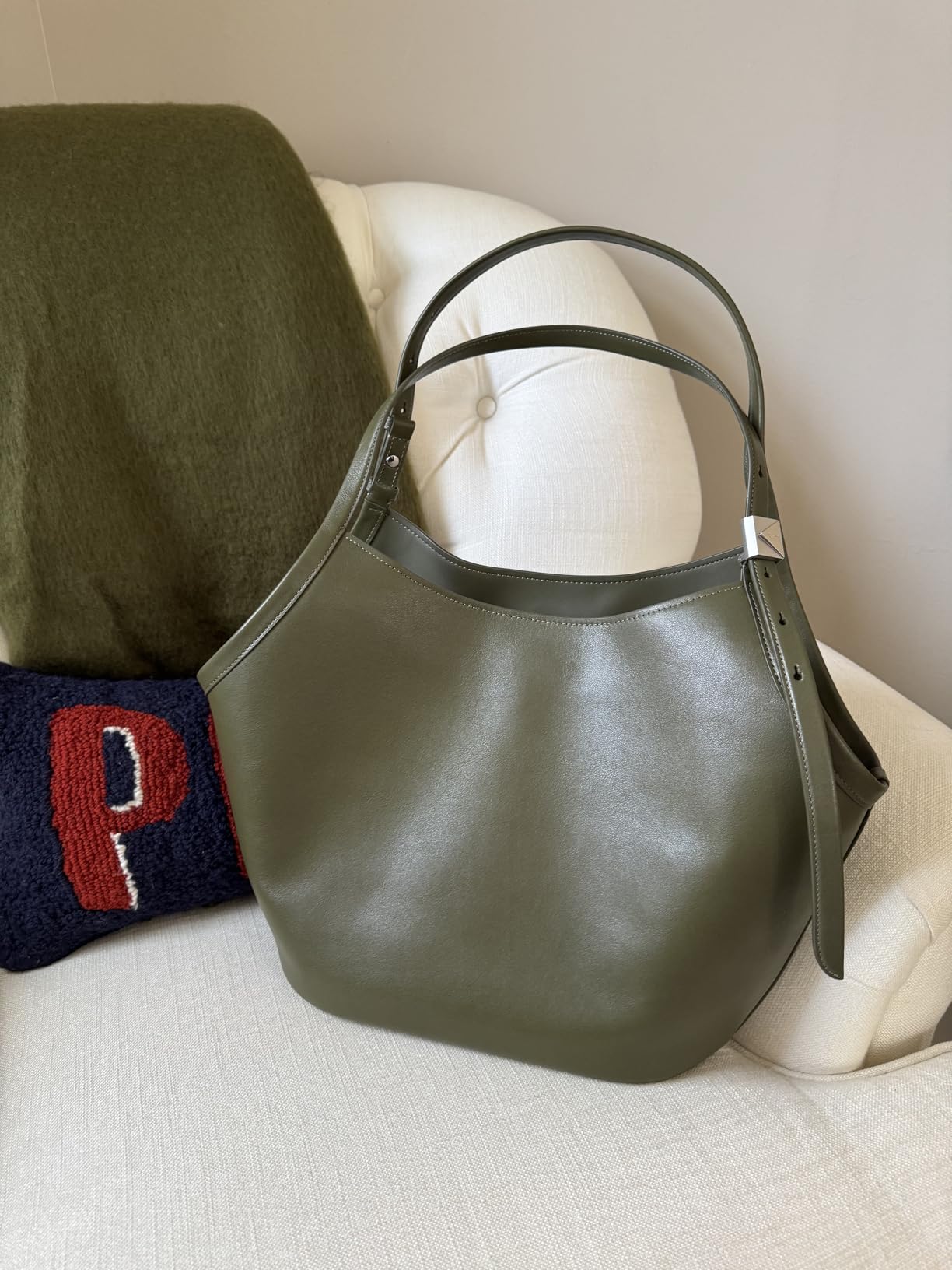 Kate Spade Deco Fine Grain Leather Tulip Tote customer photo 2