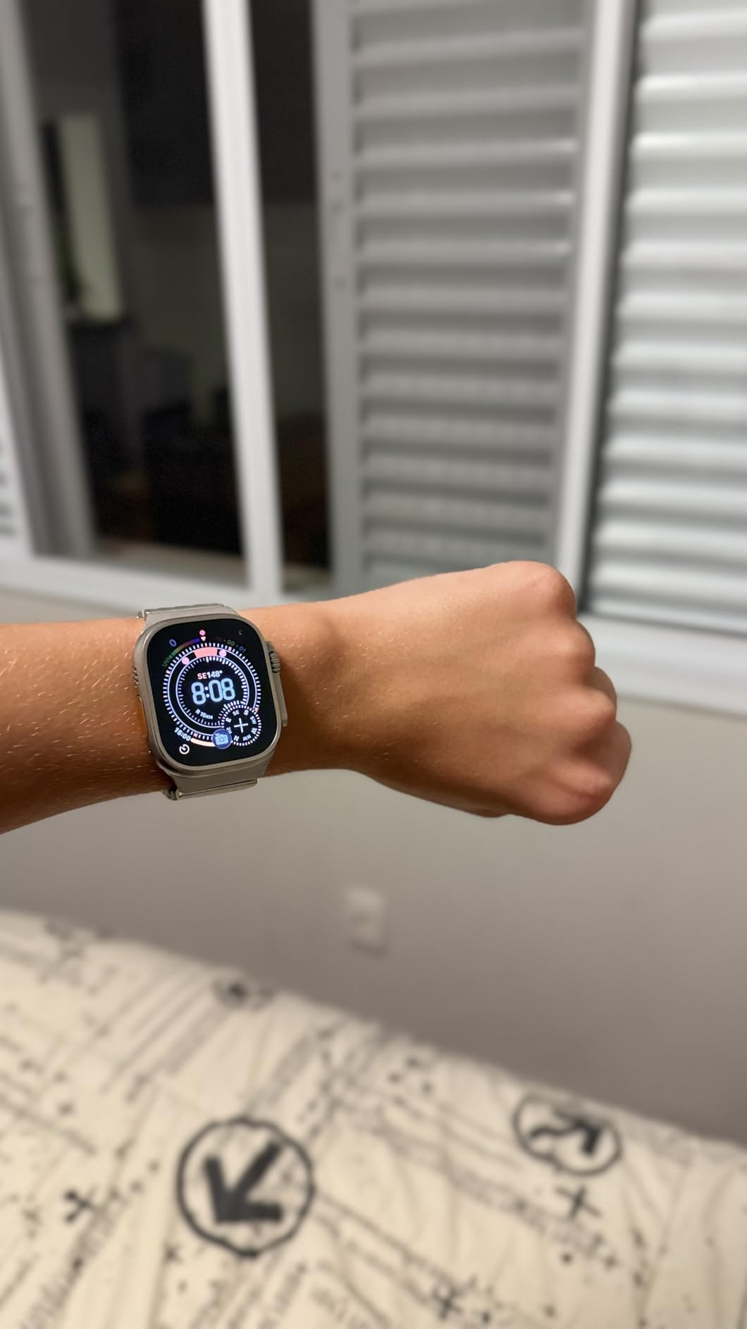 Apple Watch Ultra 2 [GPS + Cellular, 49mm] - Titanium Case with Blue Ocean Band, One Size (Renewed Premium) customer photo 1