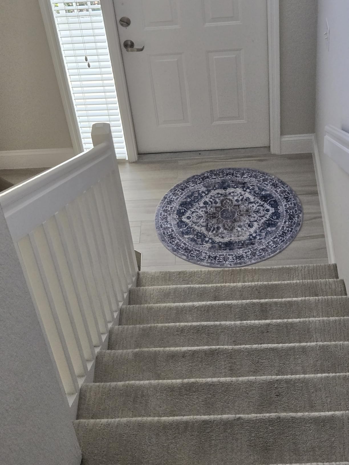 KOZYFLY Runners for Hallways 3x16 Ft Extra Long Washable Faux Wool Thin Hallway Rug Printed Carpet for Entryway Bedroom Staircase Kitchen Laundry Room Floor Decor, Black/Taupe/Beige customer photo 2