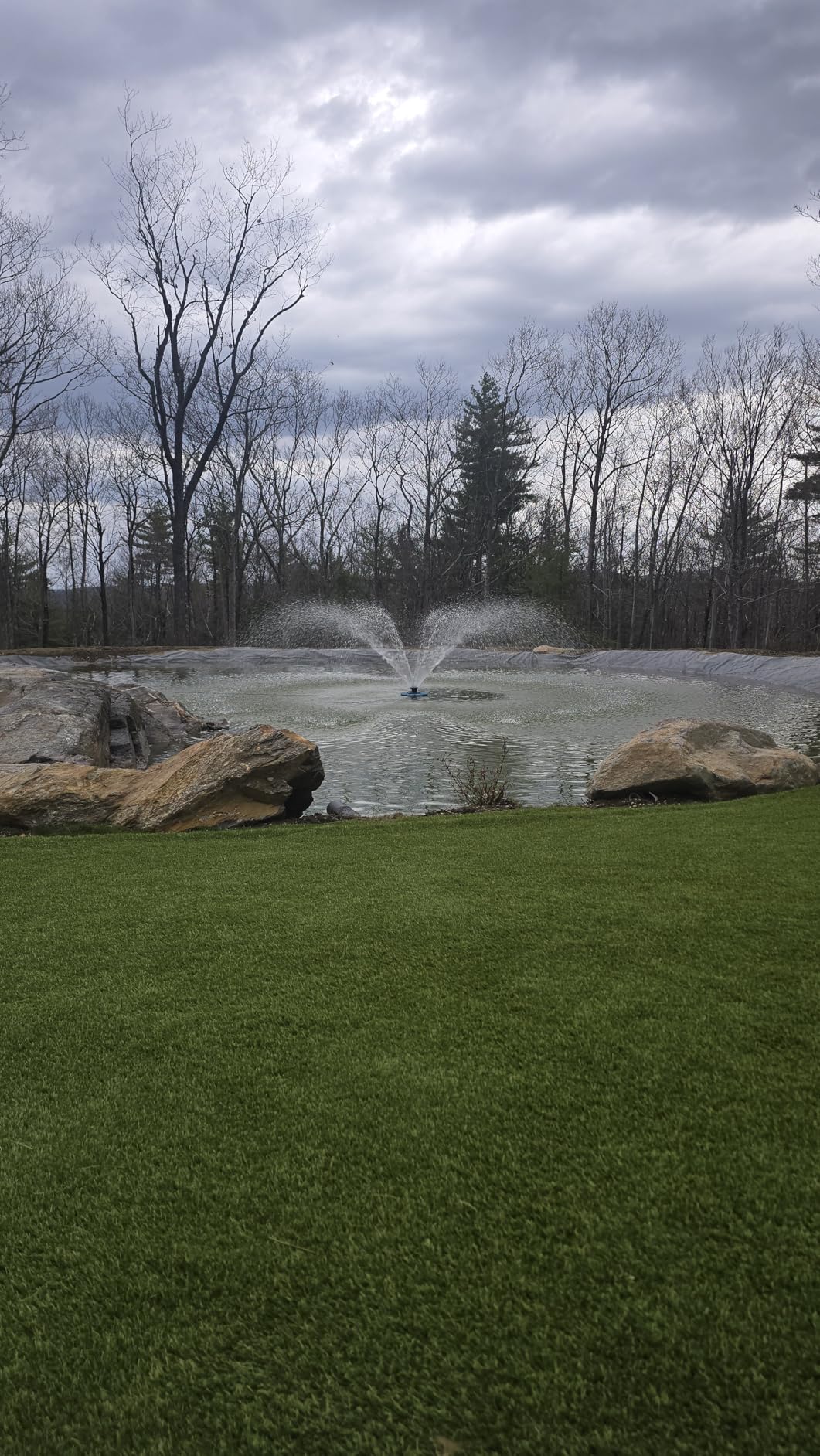 RELIY Pond Fountain Aerator, 1HP 110V 15000 GPH Fountain Pump, Fully Automatic Powerful Lake Floating Fountain, 100 FT Power Cord, 2x100 FT Traction Rope, Pond Fountains For Large Ponds customer photo 2