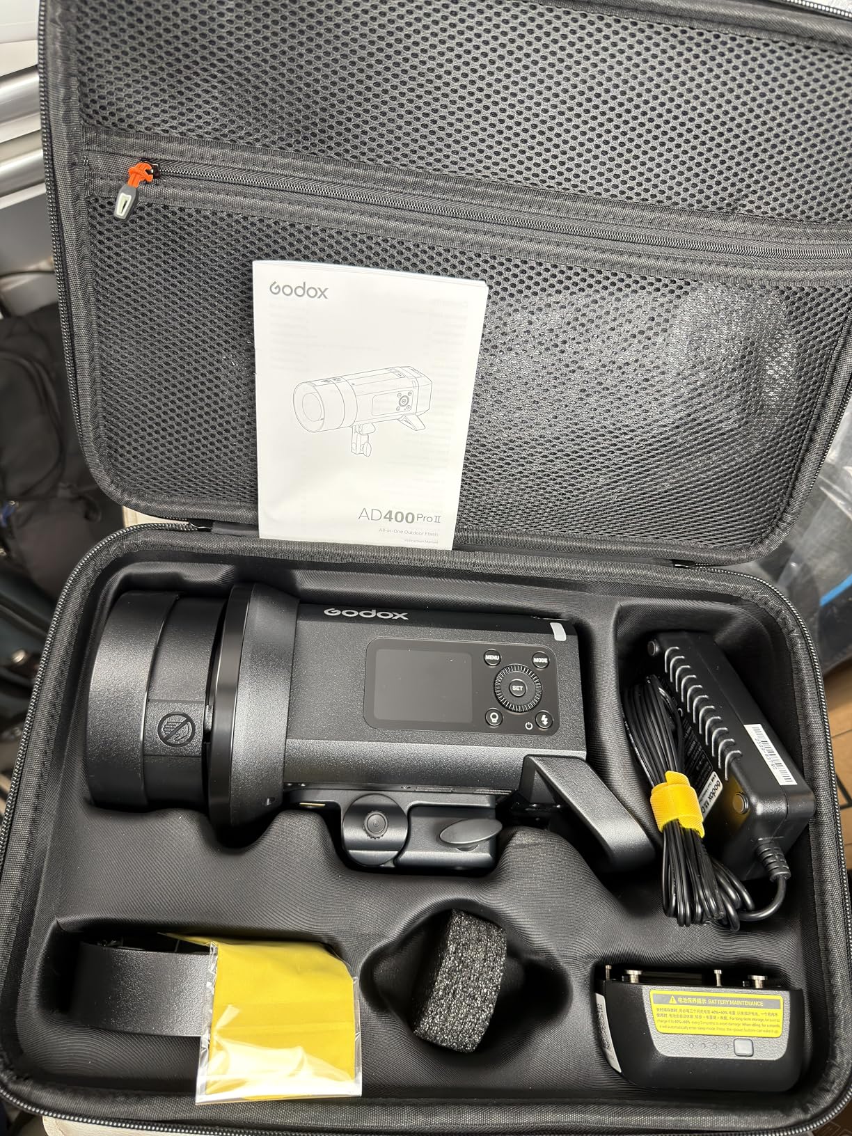 GODOX AD400 Pro II AD400Pro II Outdoor Flash Strobe, 400Ws 2.4G TTL Strobe Flash HSS 1/8000s, 21.6V/2600mAh Battery, 460 Full Power Flashes, 30W Bi-Color Modeling Lamp, Bowens Mount Monolight customer photo 1