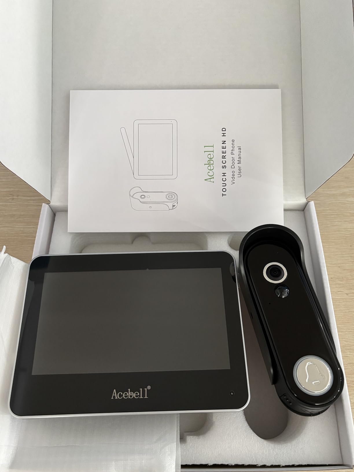 Wireless Smart Video Doorbell Intercom System, WiFi 1080P Video Doorbell Camera with Monitor, Video Door Phone with 7''Touch Screen, Motion Detection, No Subscription, APP Control customer photo 2