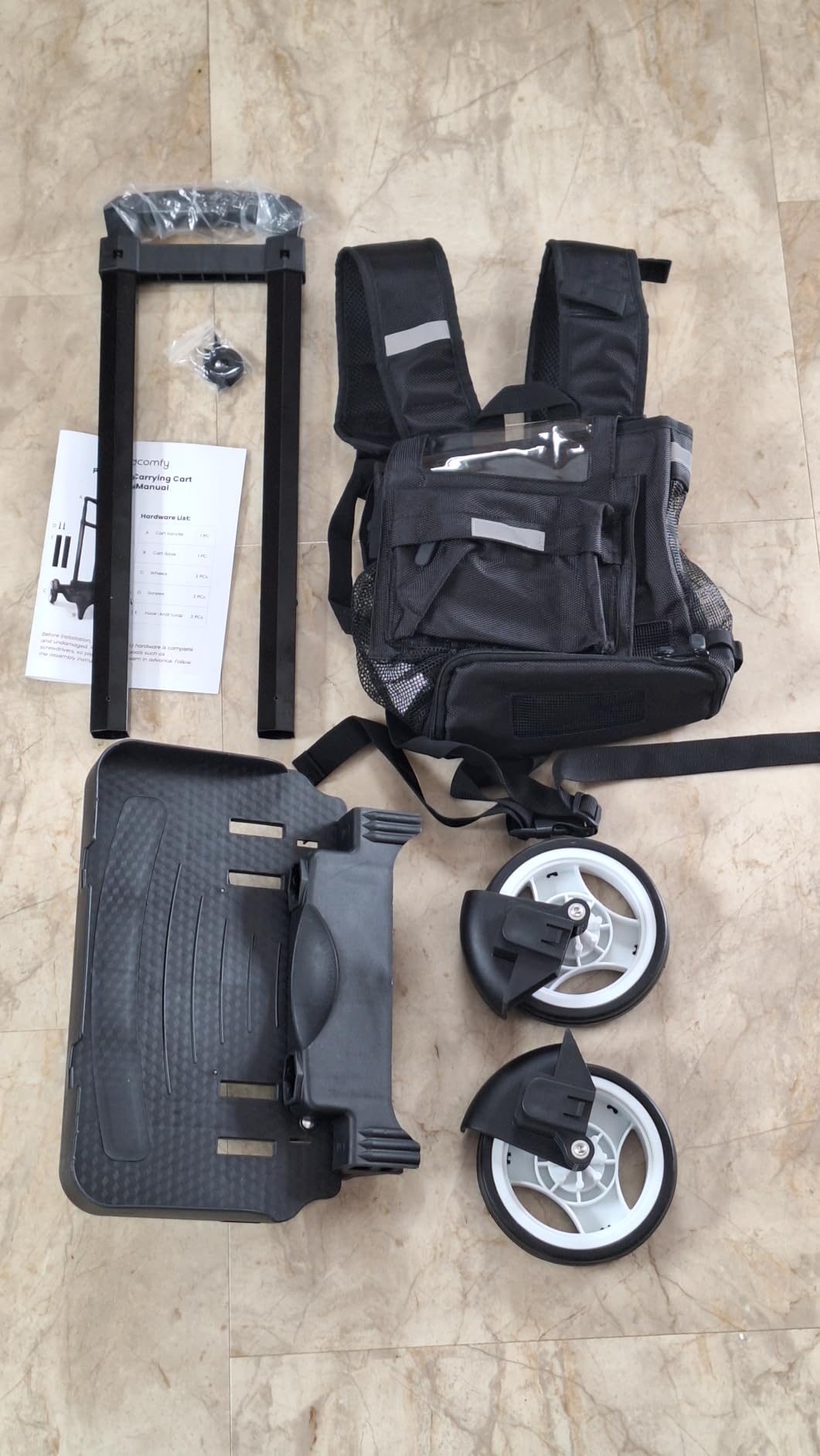 Ultralight 360 Ventilated Backpack with Tailored Collapsible Carrying Cart, 2025 Upgraded Backpack for Portable Oxygen Concentrators, Only Compatible with Inogen One G5, Rove 6 and OxyGo Next customer photo 2