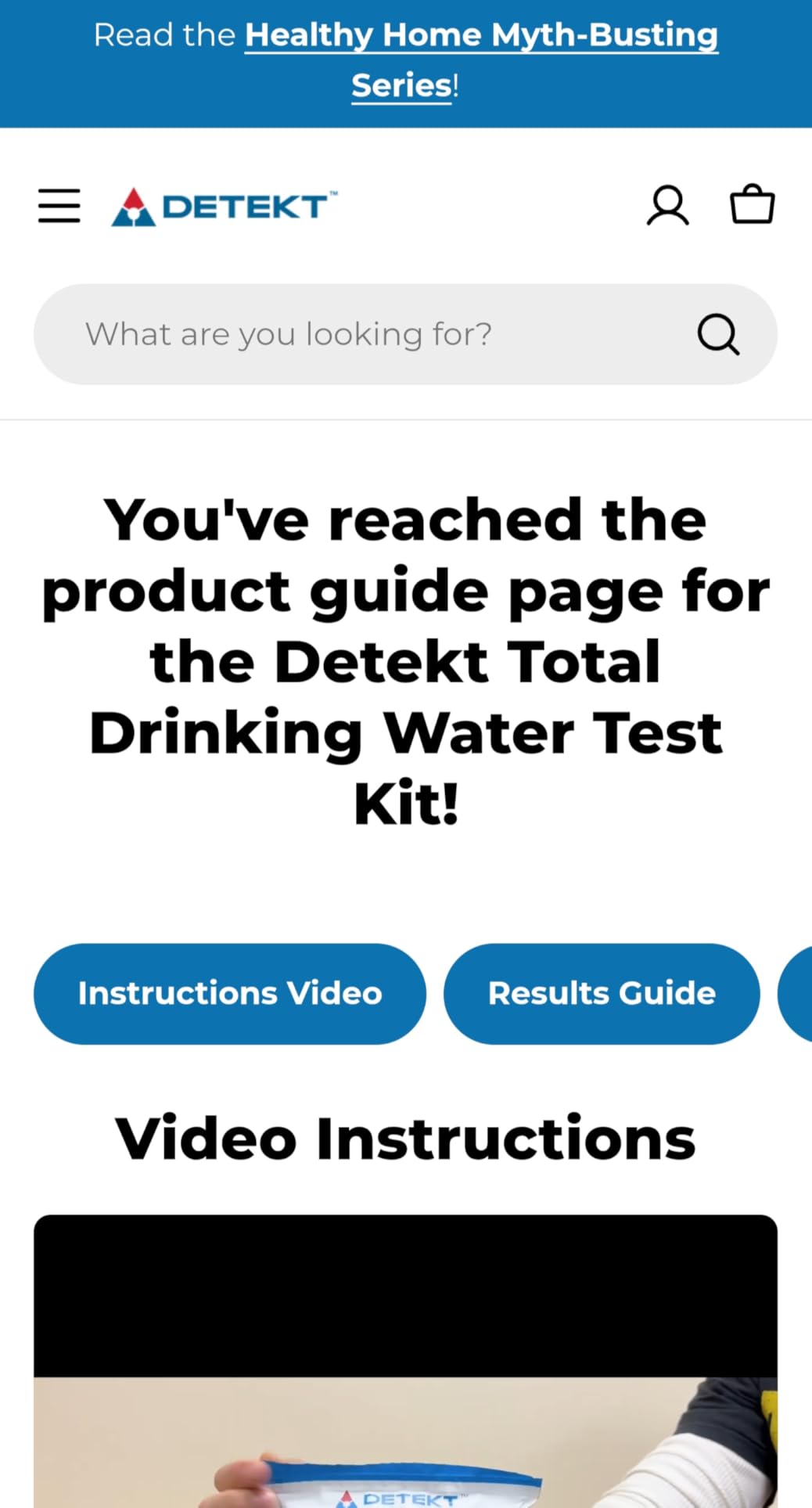 #1 Total Drinking Water Test Kit by Detekt Made-in-USA - Ultra-Sensitive Microbial & Chemical Screening - DIY Test for Lead, Bacteria, Mold, pH, Hardness, Iron & All Microbes - Tap & Well Water customer photo 1