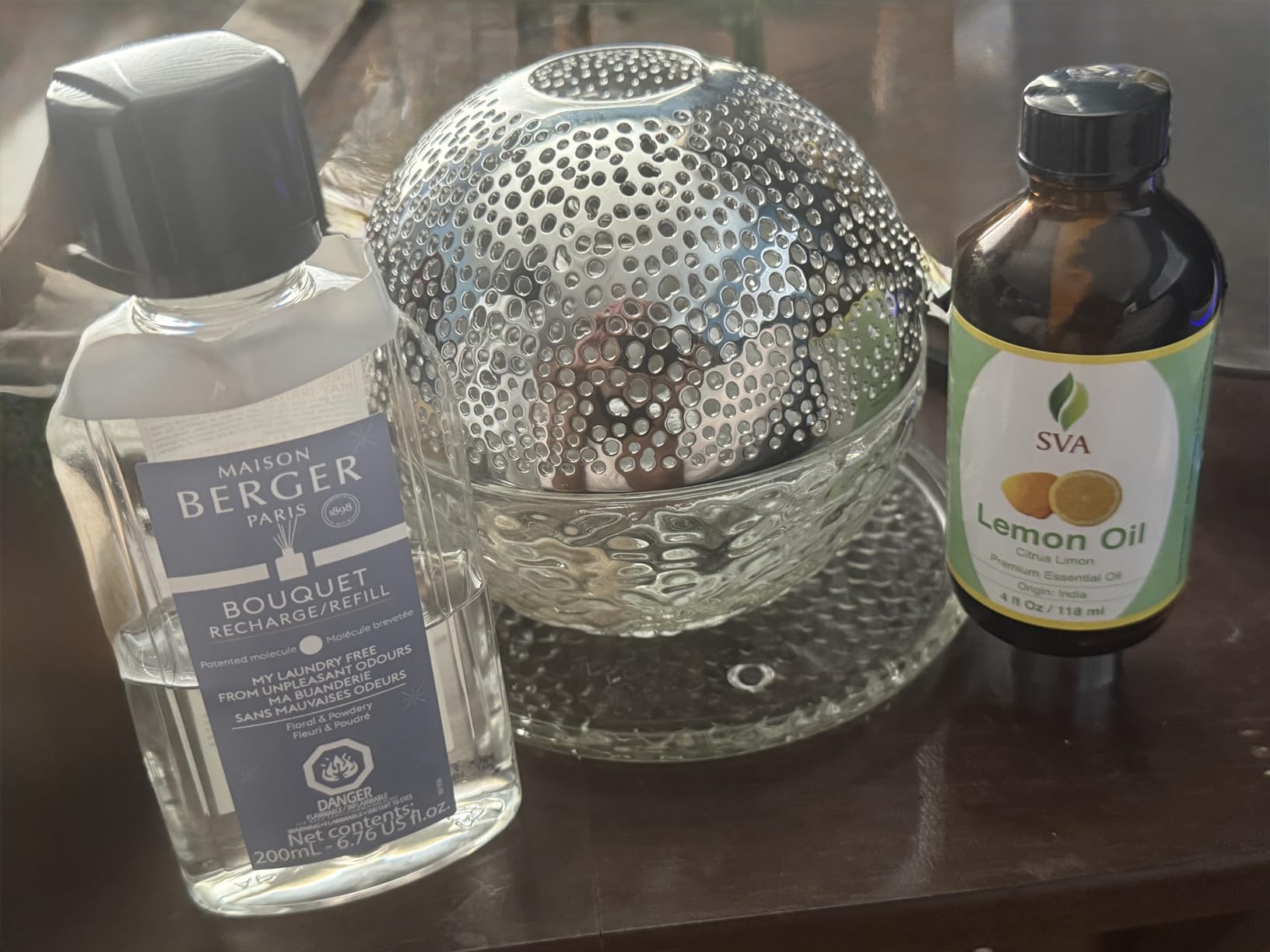 Gravity Fragrance Lamp - 15oz Catalytic Diffuser for Odor Elimination - Elegant Home Decor - for Kitchen, Bathroom, Living Room - Luxury Scented Oils Not Included (Nude) customer photo 1