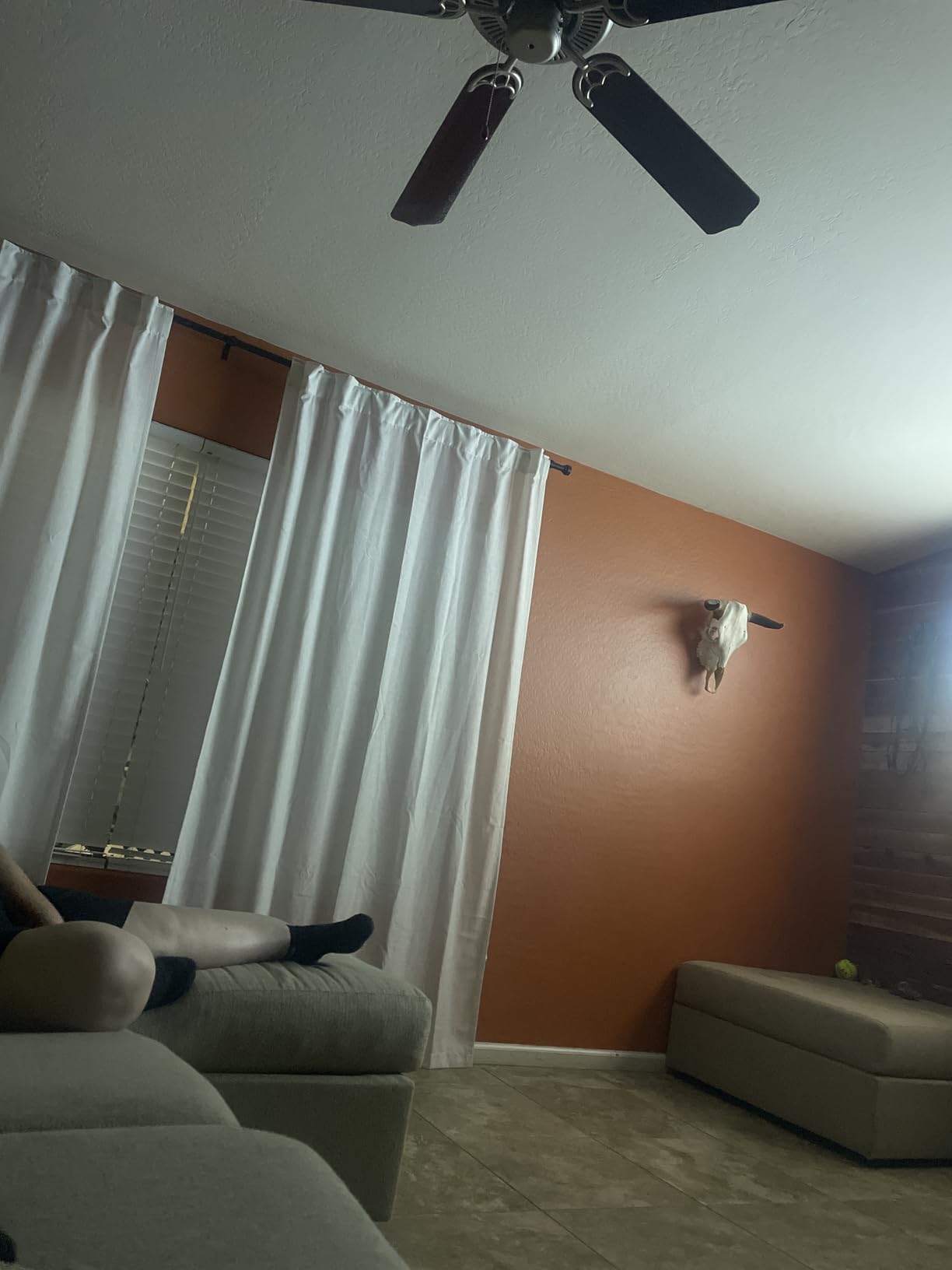 Extra Long Linen Curtains 144 inch Length 2 Panels for Living Room Back Tab Neutral Drapes, Light Filtering Semi Sheer Curtain 144 inches Long for Floor to Ceiling Large Window Cream 12 FT customer photo 1