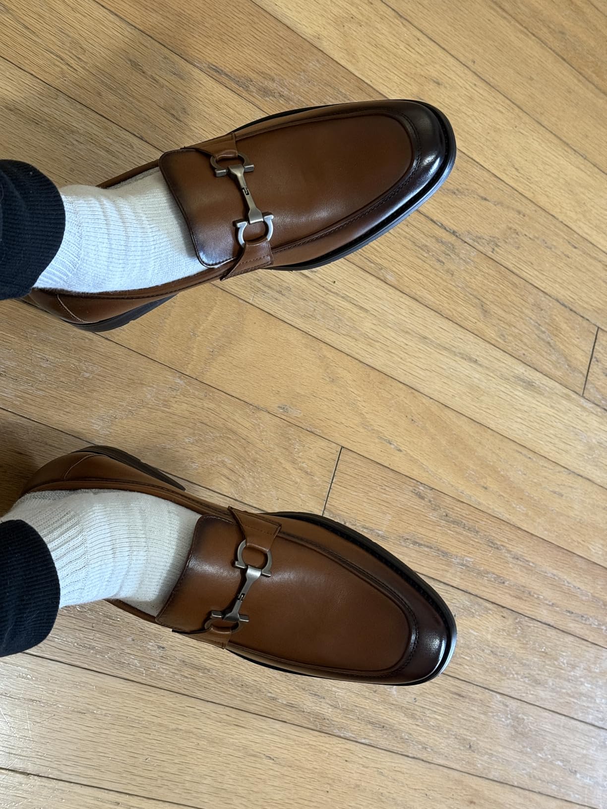 Men's Premium Moc Toe Loafers | Casual & Dress Styles with Tassels & Horsebit Buckles customer photo 1