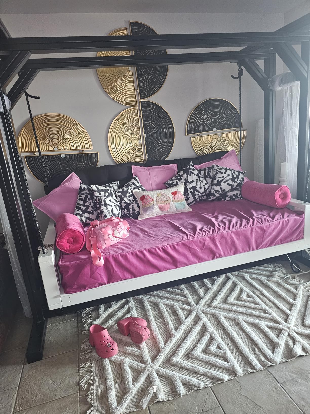 ShadeMart Custom Cushion Covers with Zipper, Replaceable Custom Size Covers 100 Colors/Fabrics for Bench/Chair/Indoor/Outdoor Furniture/Window Seat/Sofa Cushion (4 Inch Thick) customer photo 1