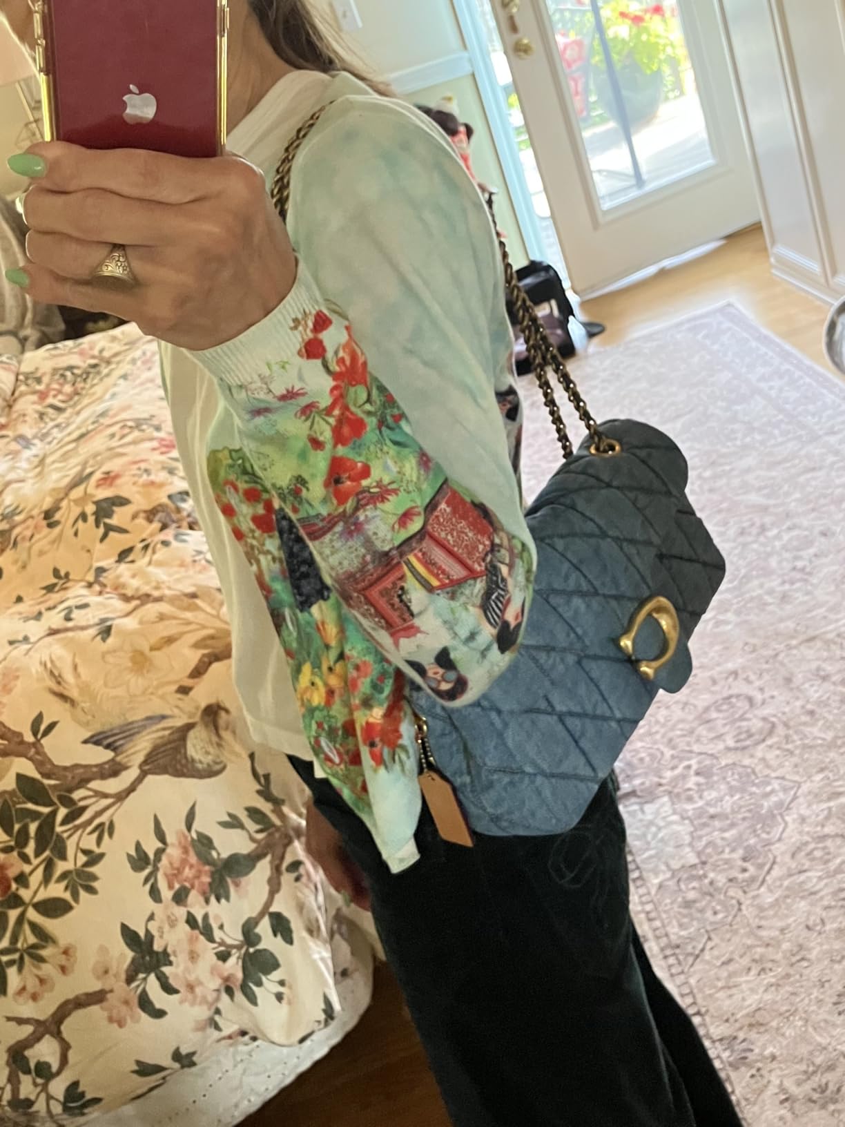 COACH Women's Pebble Tabby Shoulder Bag | Quilted, 26, with Chain customer photo 1