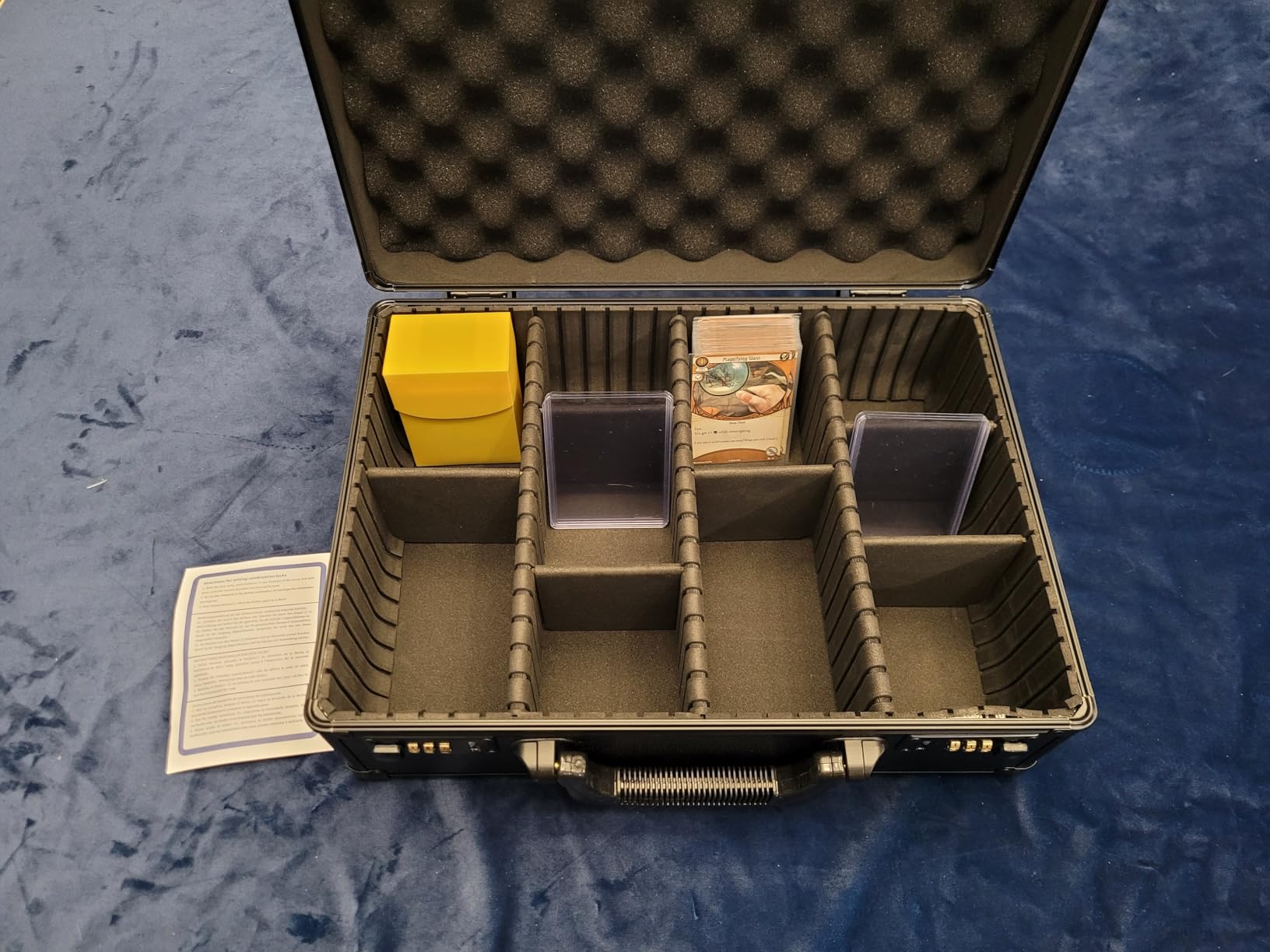 NGC/PCGS Graded Coin Storage Box - Aluminum Combination Case (Holds 120 Slabs), Long-Term Collector Organizer for Valuable Coin Collections, Black customer photo 1