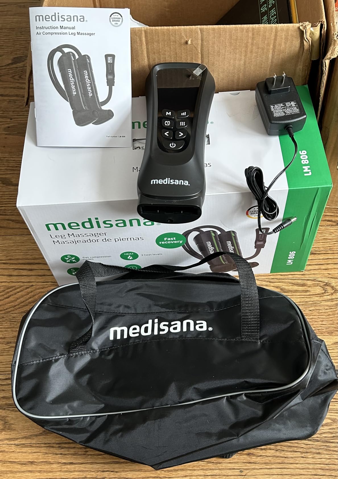 Medisana Leg Massager with Heat and Compression, Full Leg & Foot Massager Compression Boots with 6 Modes, 5 Intensity and 3 Heat for Circulation and Pain Relief customer photo 2