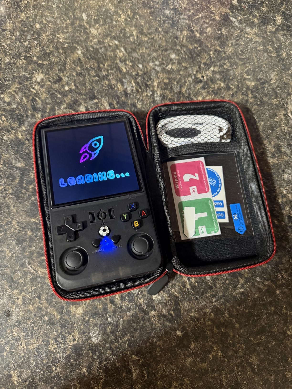R36MAX Retro Handheld Gaming Console, Built-in 22,000+ Classic Games, Open Source Linux System, Portable Game Emulator Console, 4.0-Inch 4K HD IPS Screen Video Player, 4000mAh Battery (Black 128GB) customer photo 2
