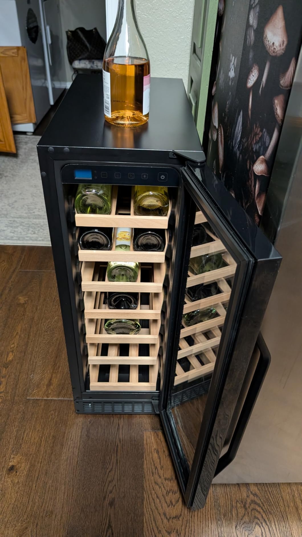 187 Bottle Wine Cooler Refrigerator, 24 Inch Freestanding/Built-in Wine Fridge, Large Capacity Wine Cooler with Fast Cooling customer photo 2