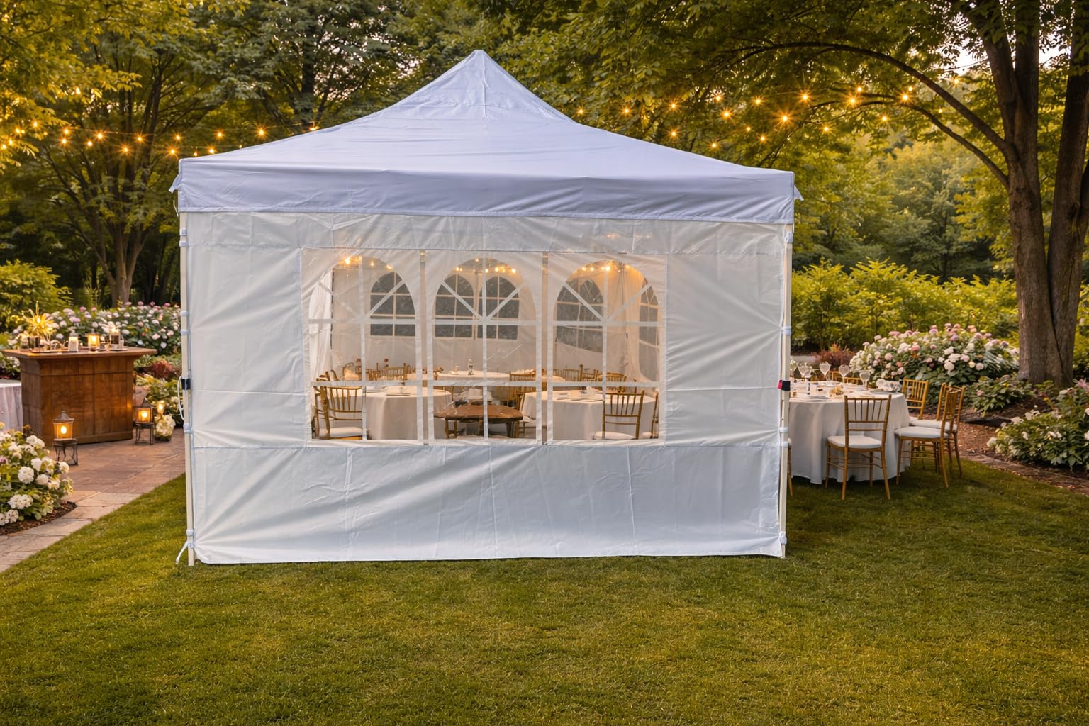 COBIZI 20x30 Party Tent Heavy Duty, Large Outdoor Wedding Tents for Parties with 8 Sidewalls & Built-in Sandbags, Waterproof Event Canopy customer photo 1