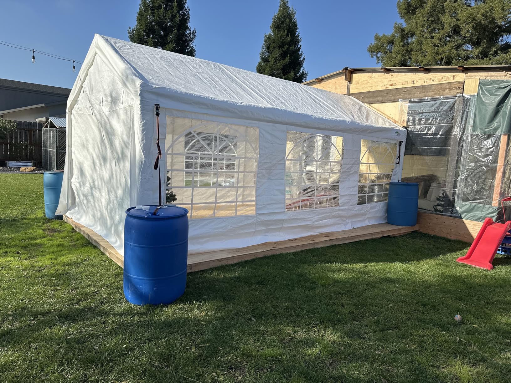 COBIZI 20x30 Party Tent Heavy Duty, Large Outdoor Wedding Tents for Parties with 8 Sidewalls & Built-in Sandbags, Waterproof Event Canopy customer photo 2