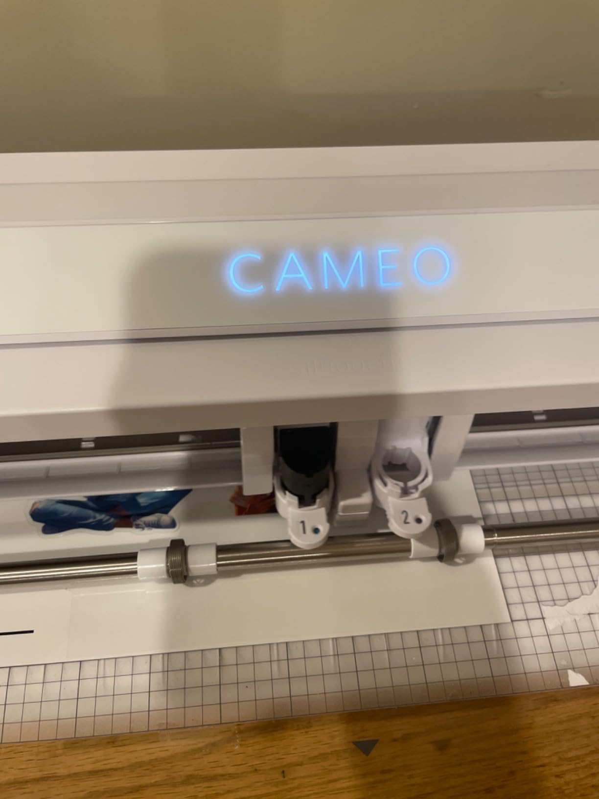Cameo 5 Alpha (α) Smart Cutting Machine, Bianco Carrara (Deluxe Bundle) - Includes Studio Software, 12 HTV, 24 Oracal Vinyl Rolls, PixScan Mat, Tool Kit & 25 Free Designs for DIY customer photo 2