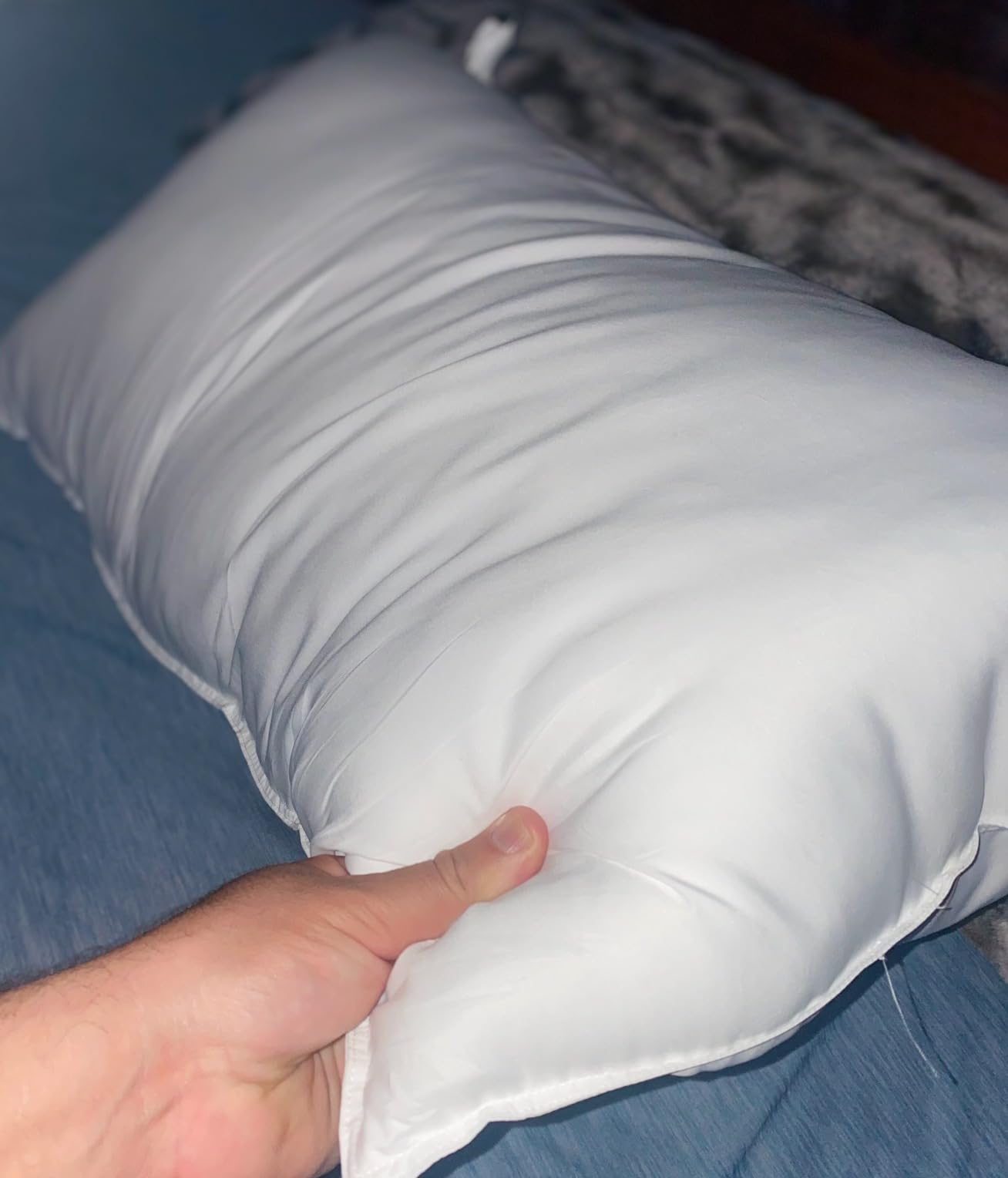 Luxury Canadian White Goose Down Pillow Queen Size- 900+ Fill Power, 800 Thread Count Cotton Shell, Soft Down Pillows for Sleeping customer photo 1