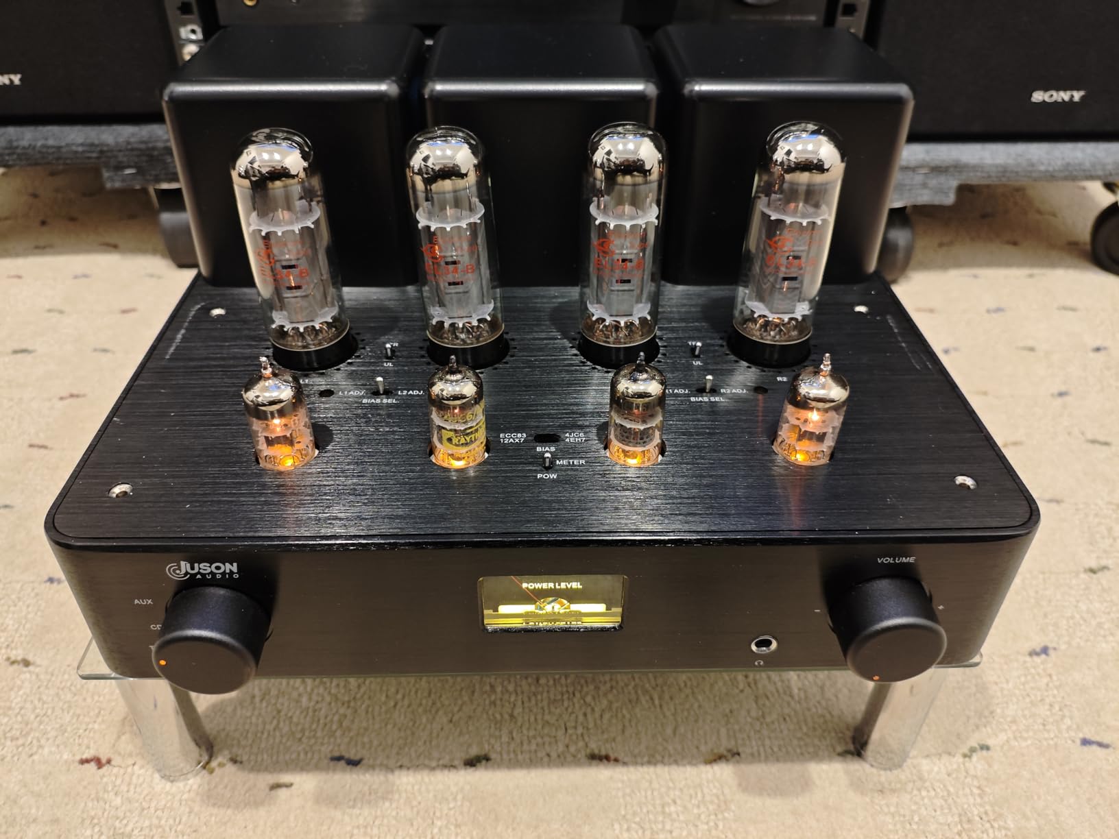 PA2 EL34 Push-Pull Vacuum Full Tube Amplifier Integrated HiFi Amp with Headphone Output, Triode & Ultralinear Mode for Audiophiles customer photo 1