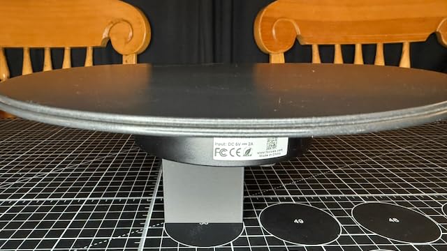 Remote-Controlled Electric Turntable, 360° Silent Spinning Display Stand, Speed-adjustable Rotating Platform, Multi-mode Rotating Display Base customer photo 2