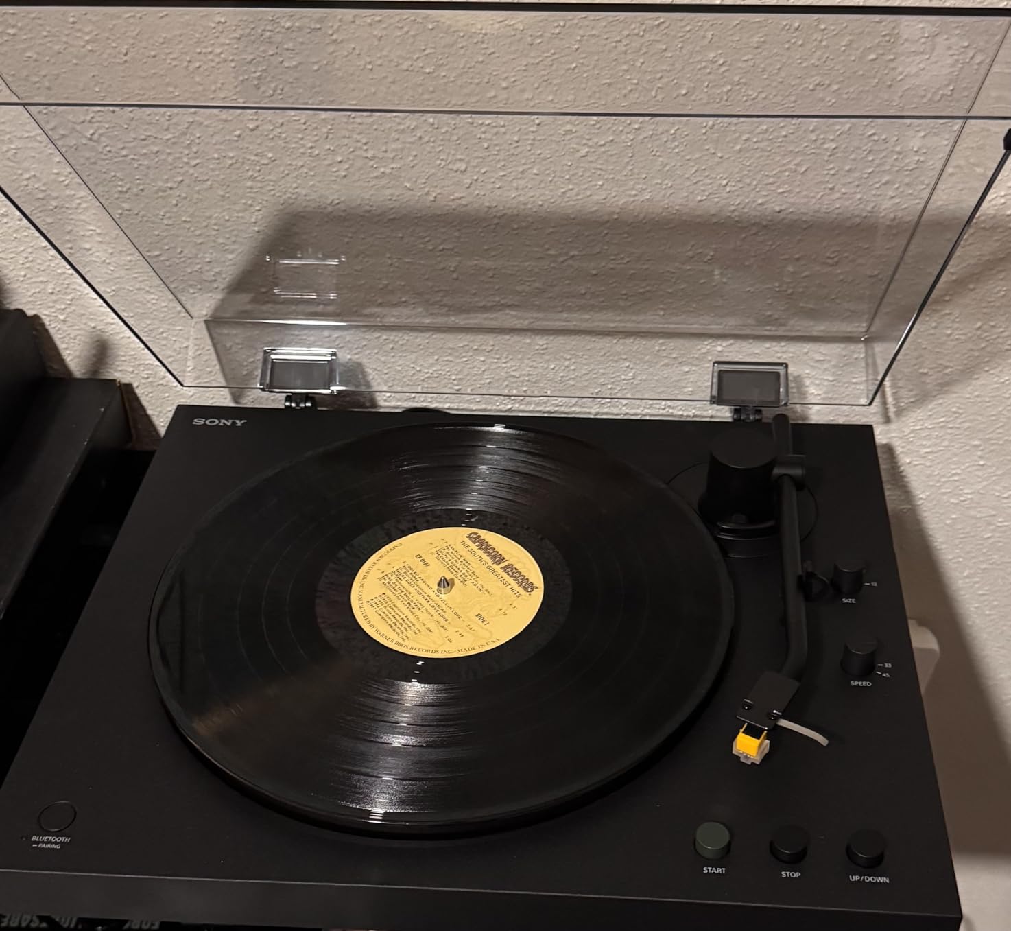 Sony PS-LX5BT Premium Wireless Bluetooth Turntable (2026 Model): Fully Automatic Belt Drive Vinyl Record Player with Built-in Phono EQ and Included Audio Cable, Black customer photo 1
