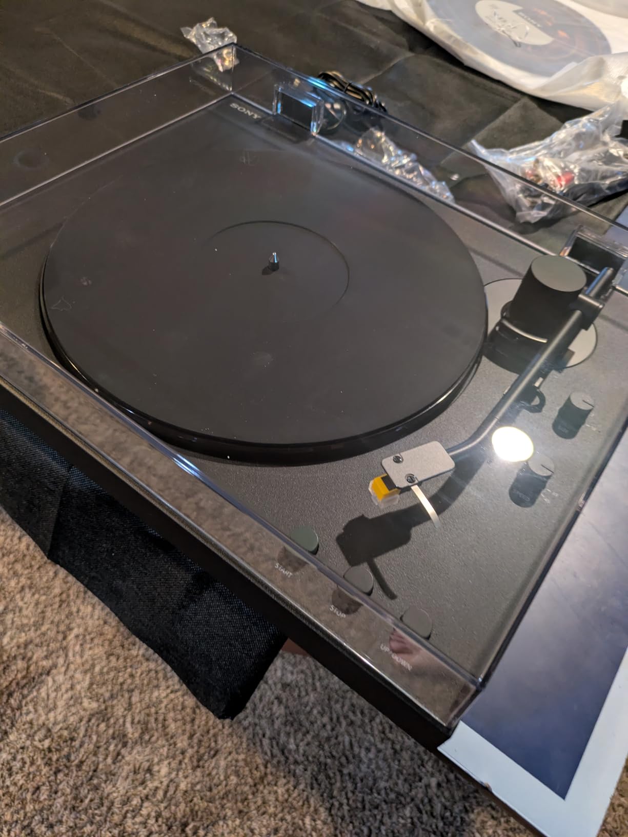 Sony PS-LX5BT Premium Wireless Bluetooth Turntable (2026 Model): Fully Automatic Belt Drive Vinyl Record Player with Built-in Phono EQ and Included Audio Cable, Black customer photo 2