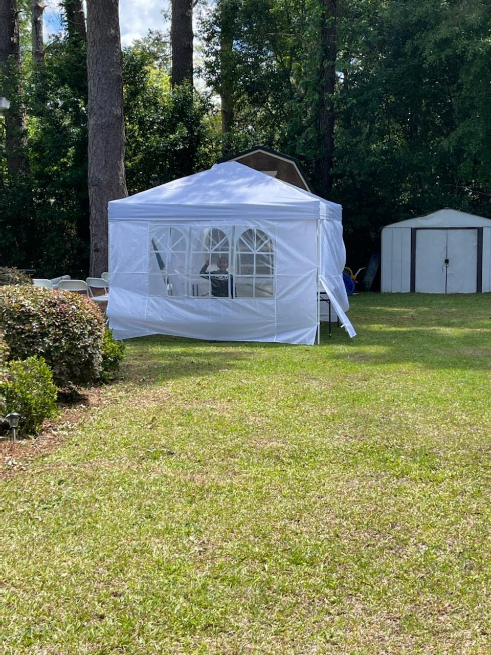 COBIZI 20x40 Party Tent Heavy Duty, Large Outdoor Event Shelter Tents for Parties with 12 Sidewalls & Built-in Sandbags, Waterproof Wedding Canopy Gazebo Commercial Tent customer photo 2