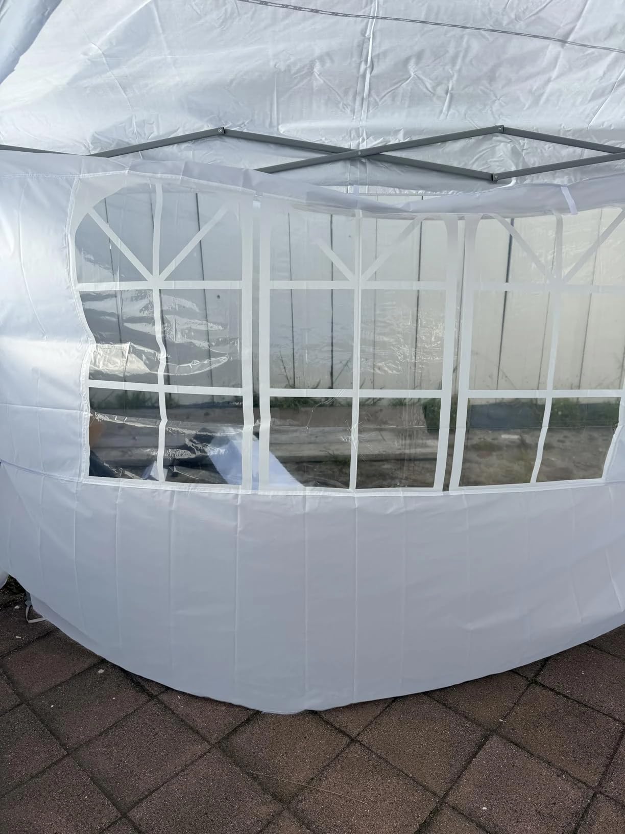 HOTEEL 10x30FT Party Tent with 8 Removable Sidewalls for Parties, Weddings, BBQ, Baby Shower, Waterproof Outdoor Event Canopy customer photo 2