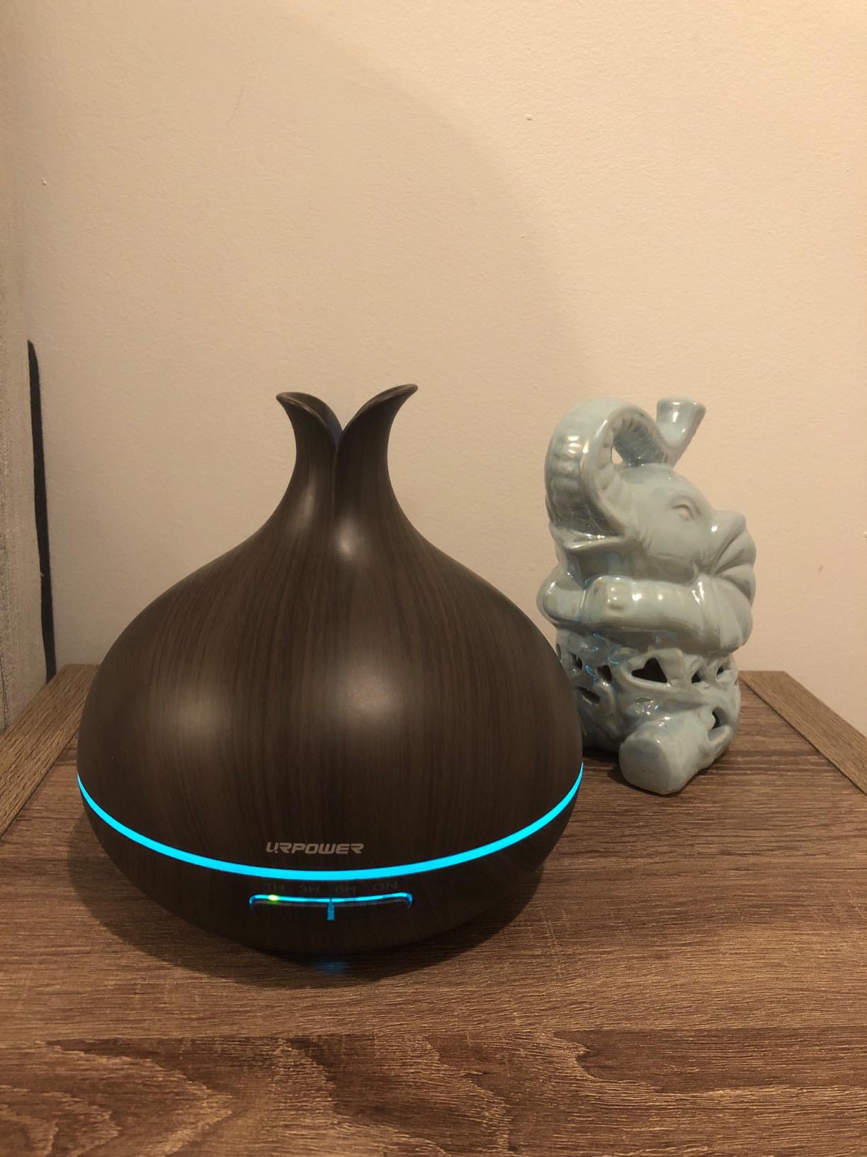 URPOWER 300ml Waterless Nebulizing Scent Diffuser Up to 3000 Sq Ft, Smart APP Control HVAC/Wall Cold-Air Aromatherapy Machine with Lockable Oil Bottle for Home/Office/Hotel Starter Oil Included customer photo 1