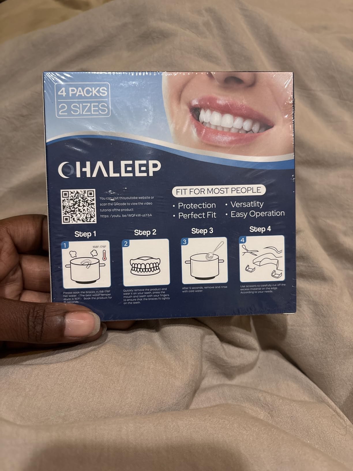 Anti Grinding Guard for Clenching Teeth at Night, Teeth Grinding Mouthguards for Sleeping, Mouth Guard for Grinding Teeth at Night, Night Guards for Teeth Grinding for Adults customer photo 2