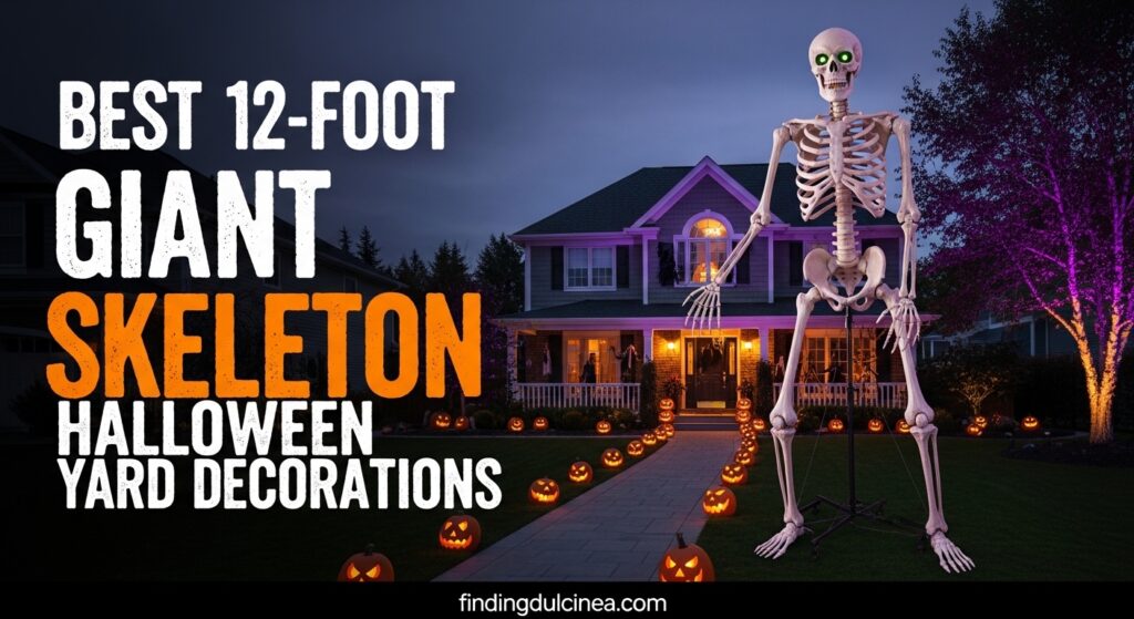Current image: Best 12-Foot Giant Skeleton Halloween Yard Decorations