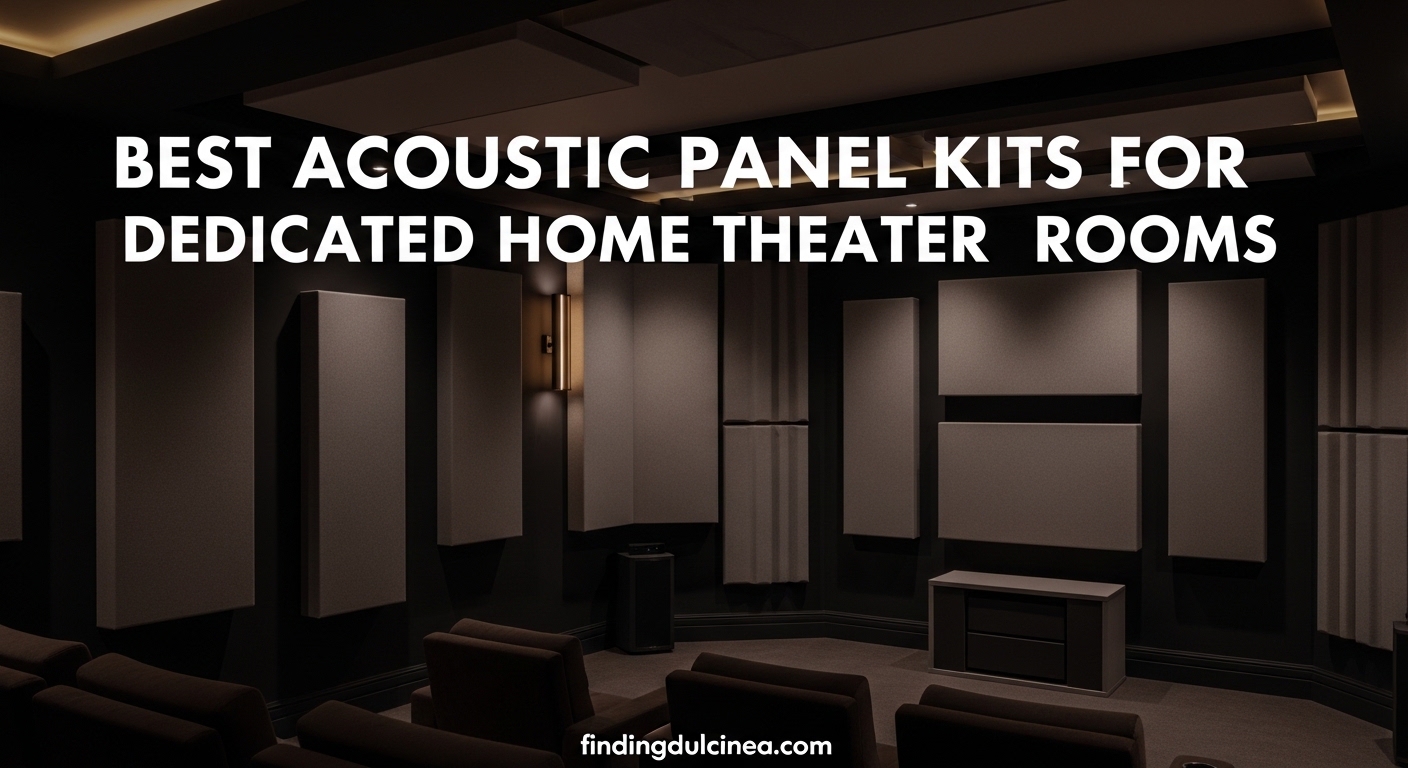 Best Acoustic Panel Kits for Dedicated Home Theater Rooms