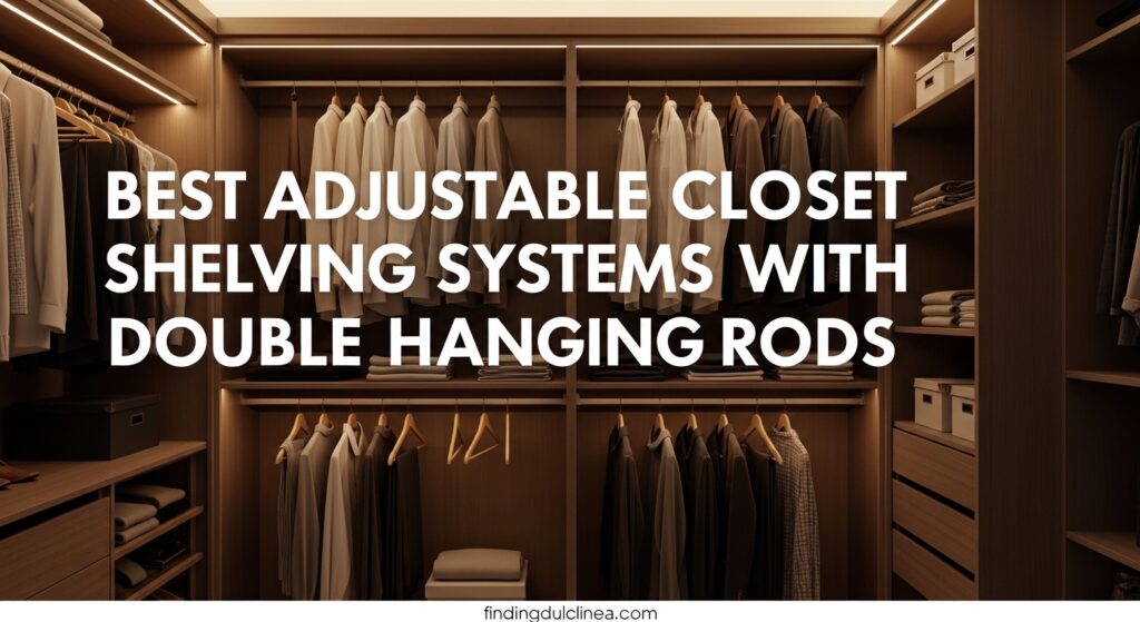 Current image: Best Adjustable Closet Shelving Systems with Double Hanging Rods