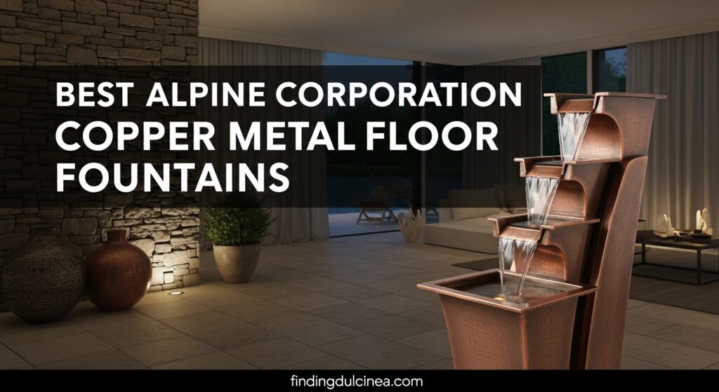Current image: Best Alpine Corporation Copper Metal Floor Fountains