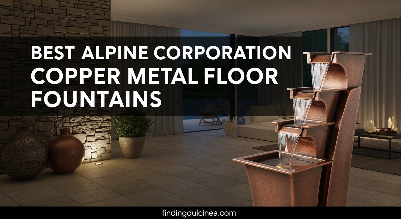 Best Alpine Corporation Copper Metal Floor Fountains