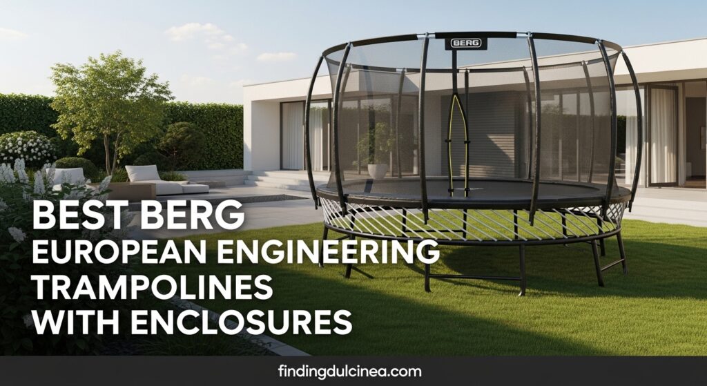 Current image: Best BERG European Engineering Trampolines With Enclosures