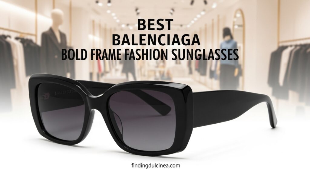 Current image: Best Balenciaga Bold Frame Fashion Sunglasses